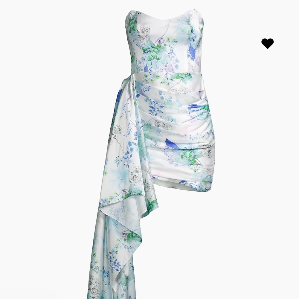 Katie May Floral Strapless Dress